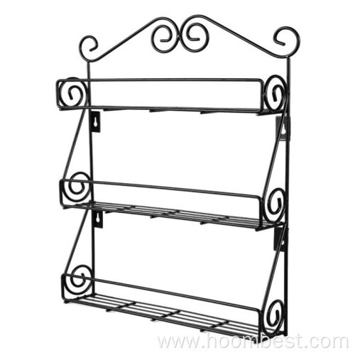 Black Stand Rack Spice Desktop Storage